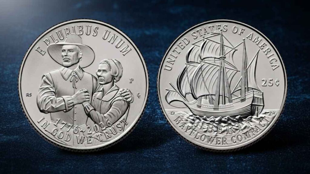 U.S. Mint Launches 1776–2026 Semiquincentennial Mayflower Compact Quarter Rolls and Bags for Collectors
