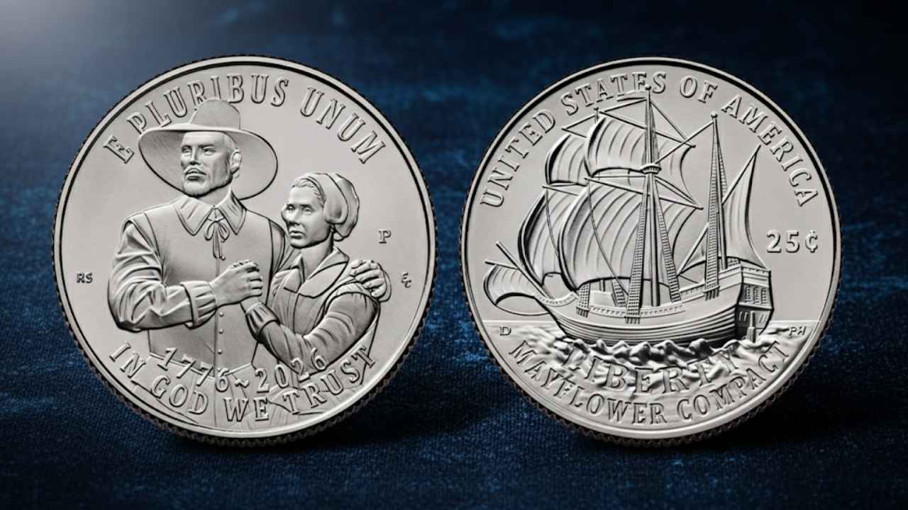 U.S. Mint Launches 1776–2026 Semiquincentennial Mayflower Compact Quarter Rolls and Bags for Collectors