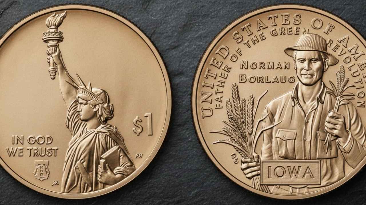 U.S. Mint Launches Iowa Innovation Dollar Honoring Dr. Norman Borlaug