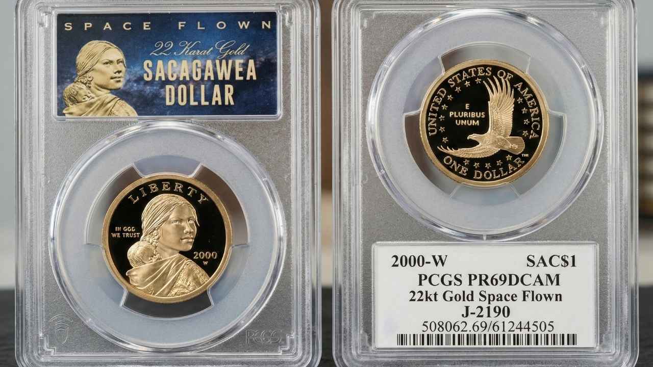Space-Flown Sacagawea Gold Dollars Sell for $360K–$550K at Auction