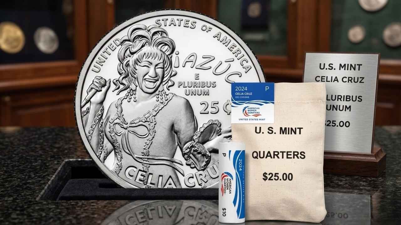 Celia Cruz Quarters Available in U.S. Mint Rolls and Bags