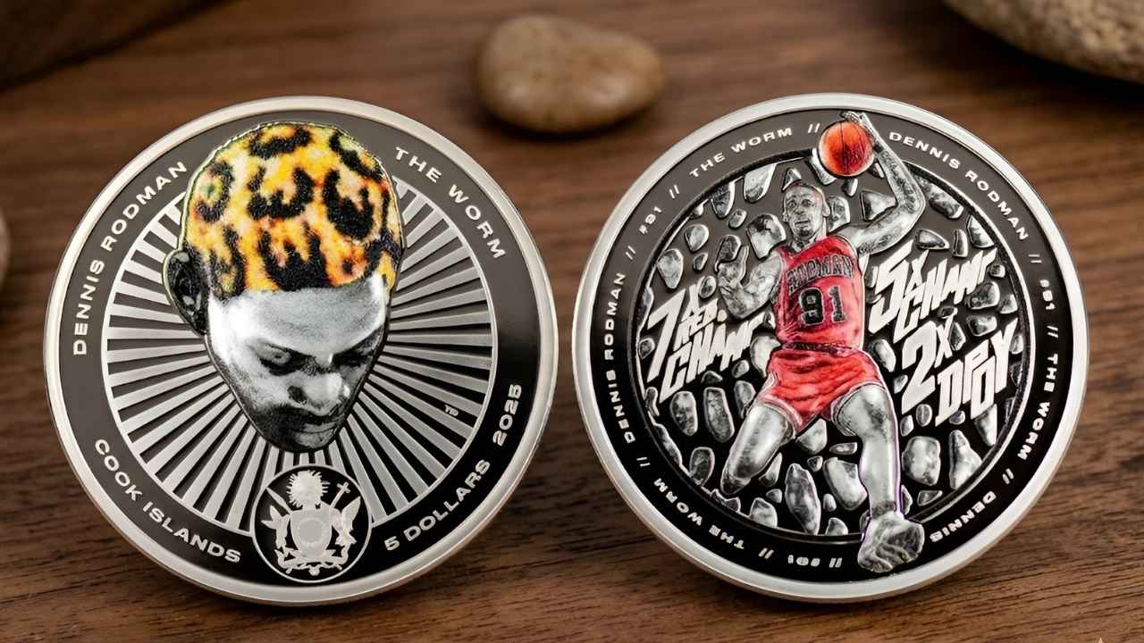 Exclusive Legal Tender Dennis Rodman Silver Trading Coin Launches at ANA Show – Rare Collectible Investment Opportunity