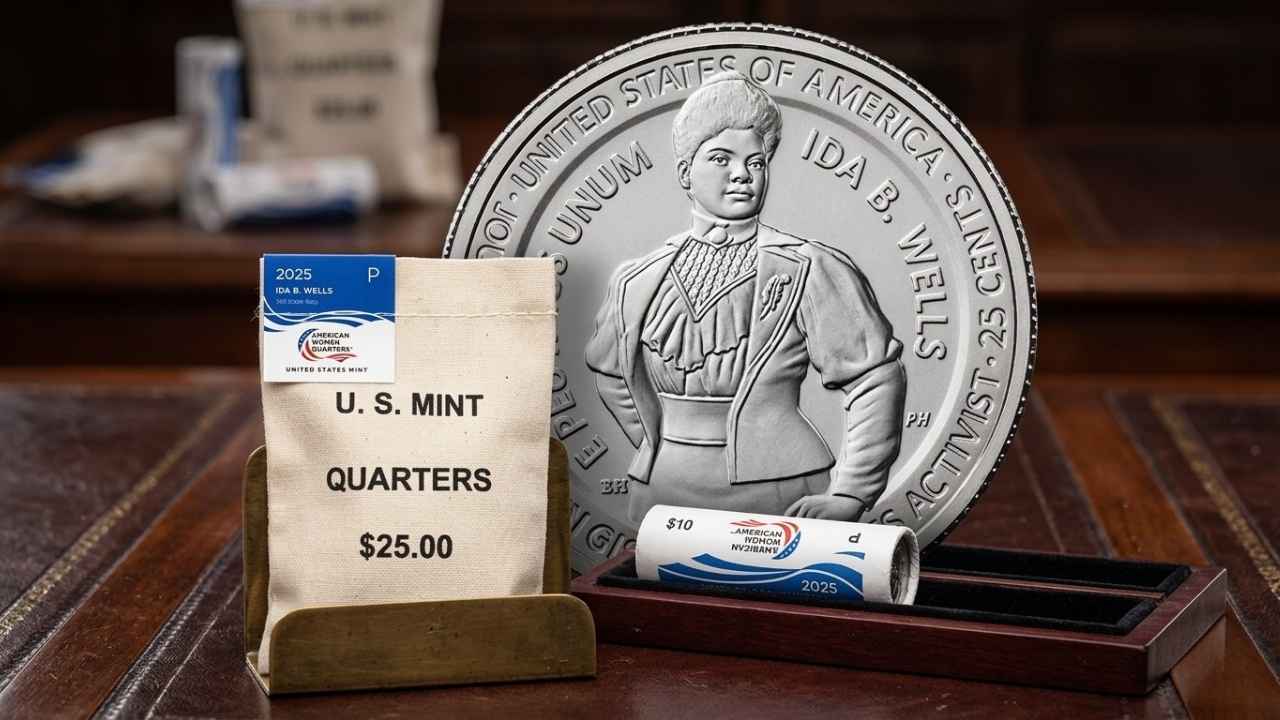 Ida B. Wells Quarters Now Available in U.S. Mint Rolls and Bags