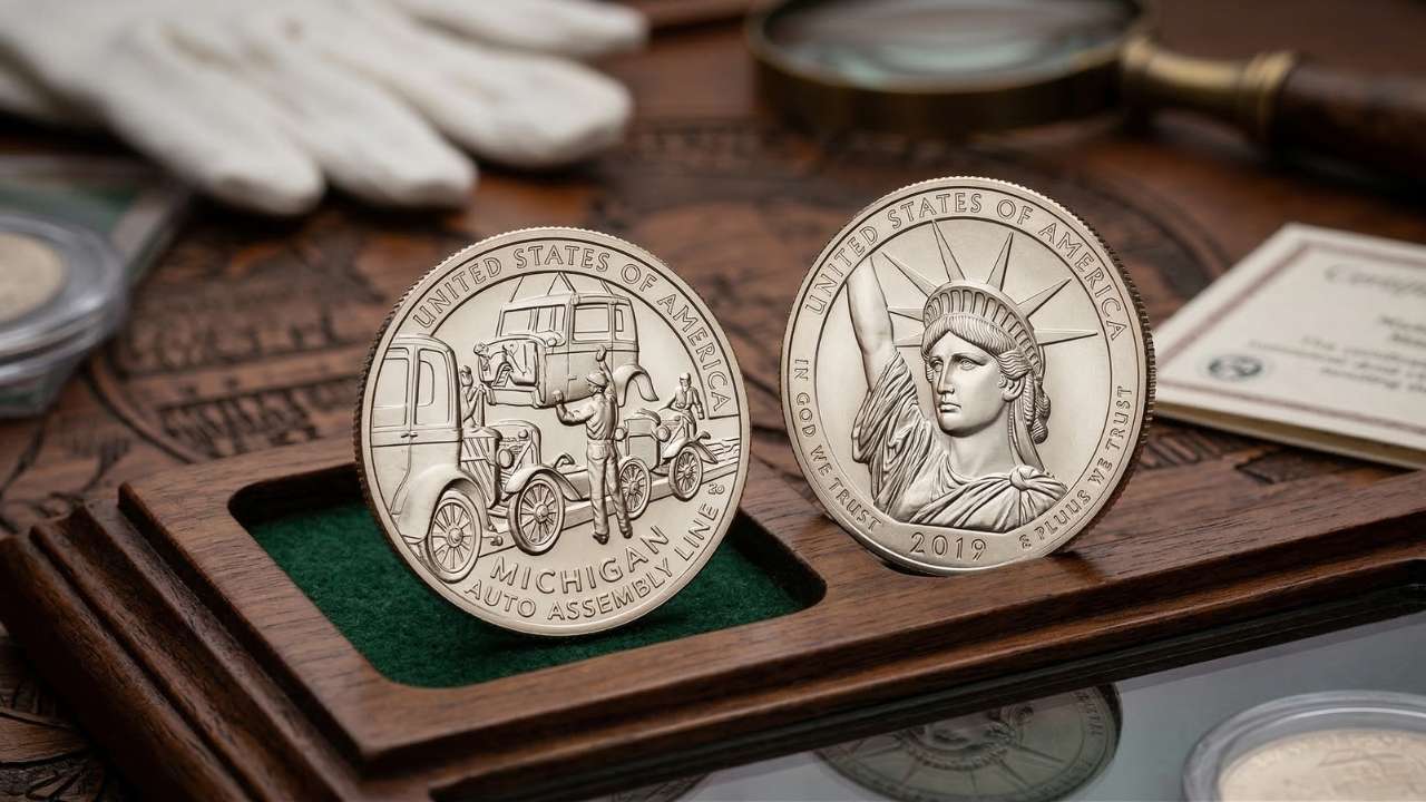 US Mint Sales: Michigan Innovation Dollar Debuts with Strong Opening of 887,225 Coins