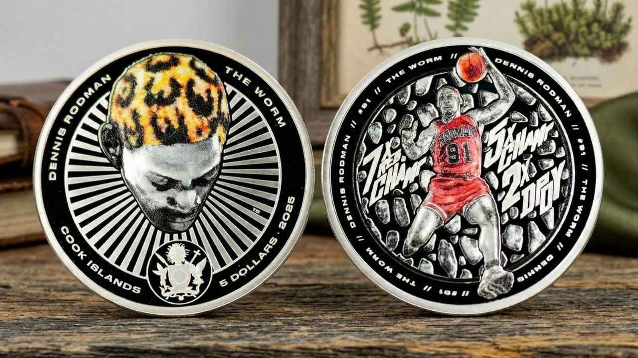 Legal Tender Dennis Rodman Silver Trading Coin Debuts at ANA Show, Exciting Collectors and Investors with Rare Release