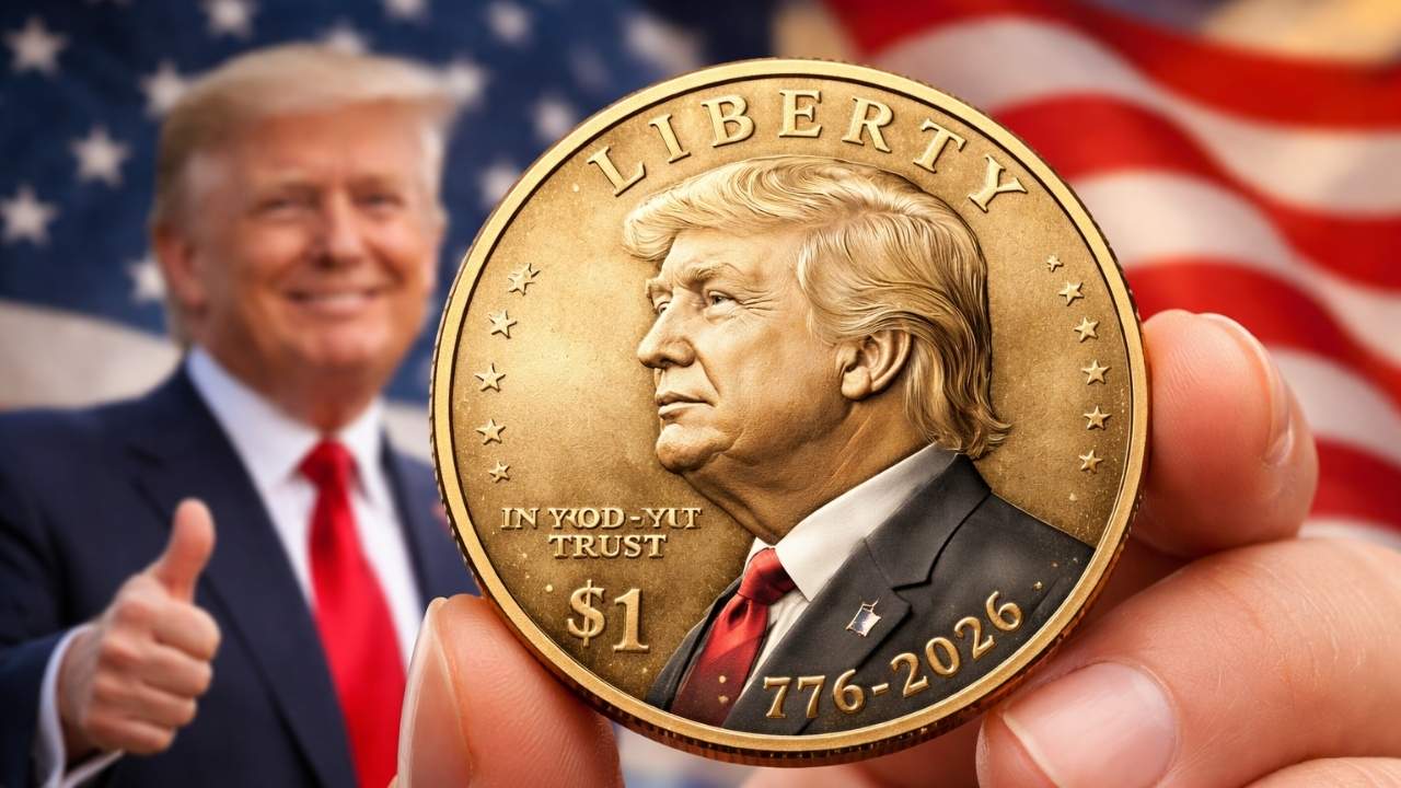 Treasury Reveals Draft Trump 2026 $1 Coin for America’s Semiquincentennial