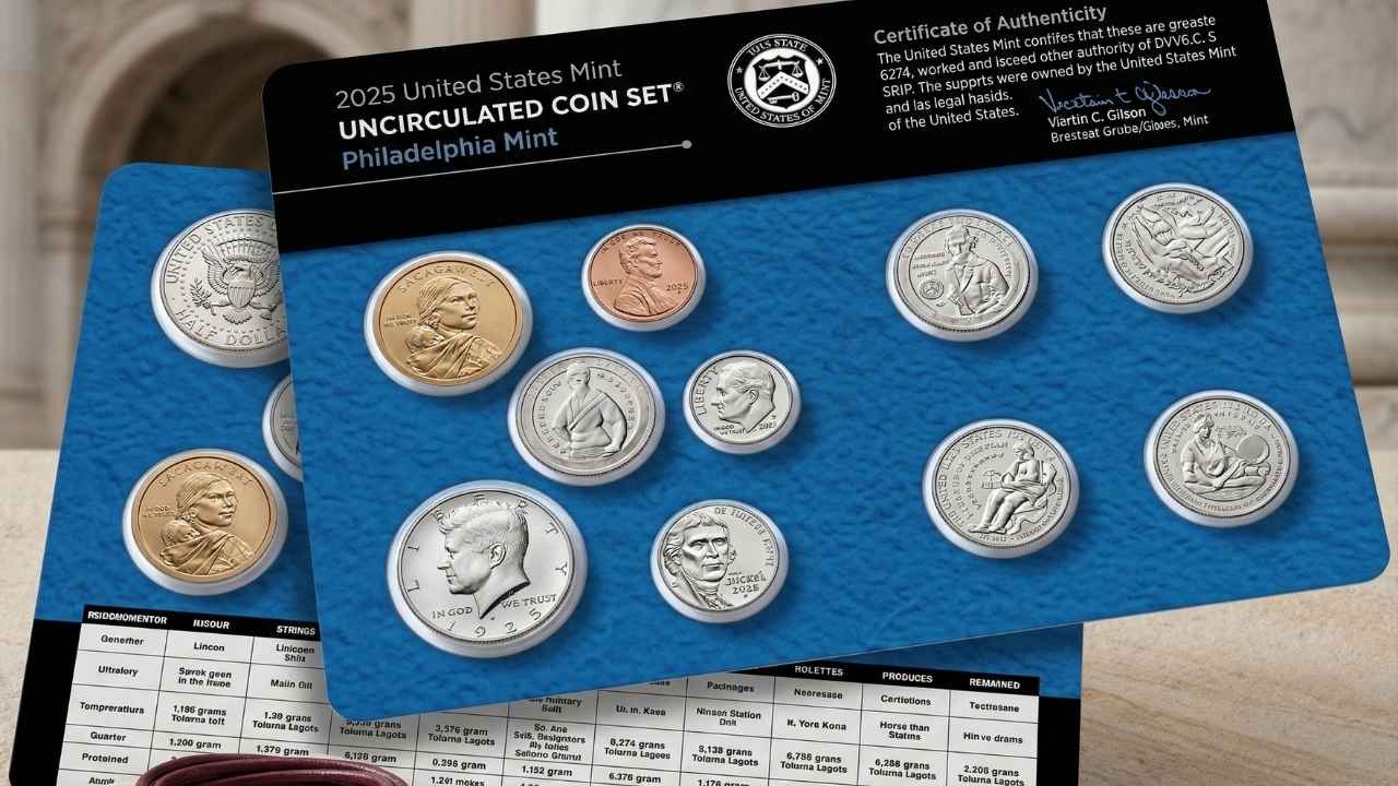 2025 Mint Set Released, Featuring 20 Coins from Philadelphia and Denver for Collectors Seeking Rare U.S. Numismatic Value