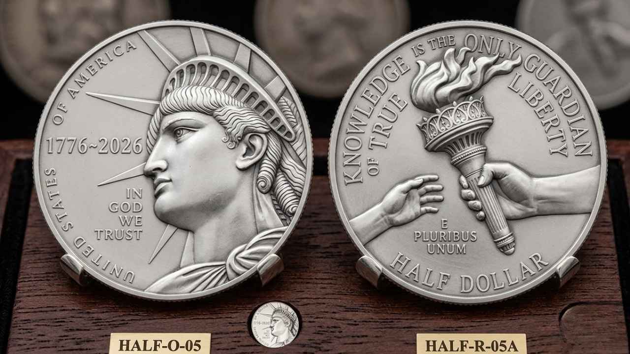 2026 Semiquincentennial Half Dollar Designs Recommended by U.S. Mint