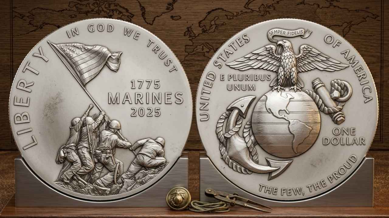 2026 U.S. Mint Unveils Marine Corps 250th Anniversary Commemorative Coin Designs