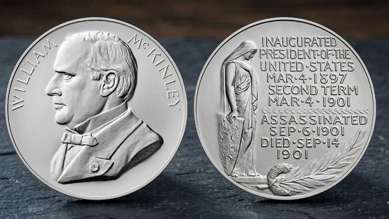 U.S. Mint Launches William McKinley Presidential Silver Medal for Collectors Nationwide
