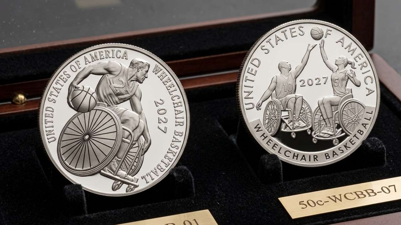 2027 Kennedy Half Dollar Features New Portrait and Wheelchair Basketball Design