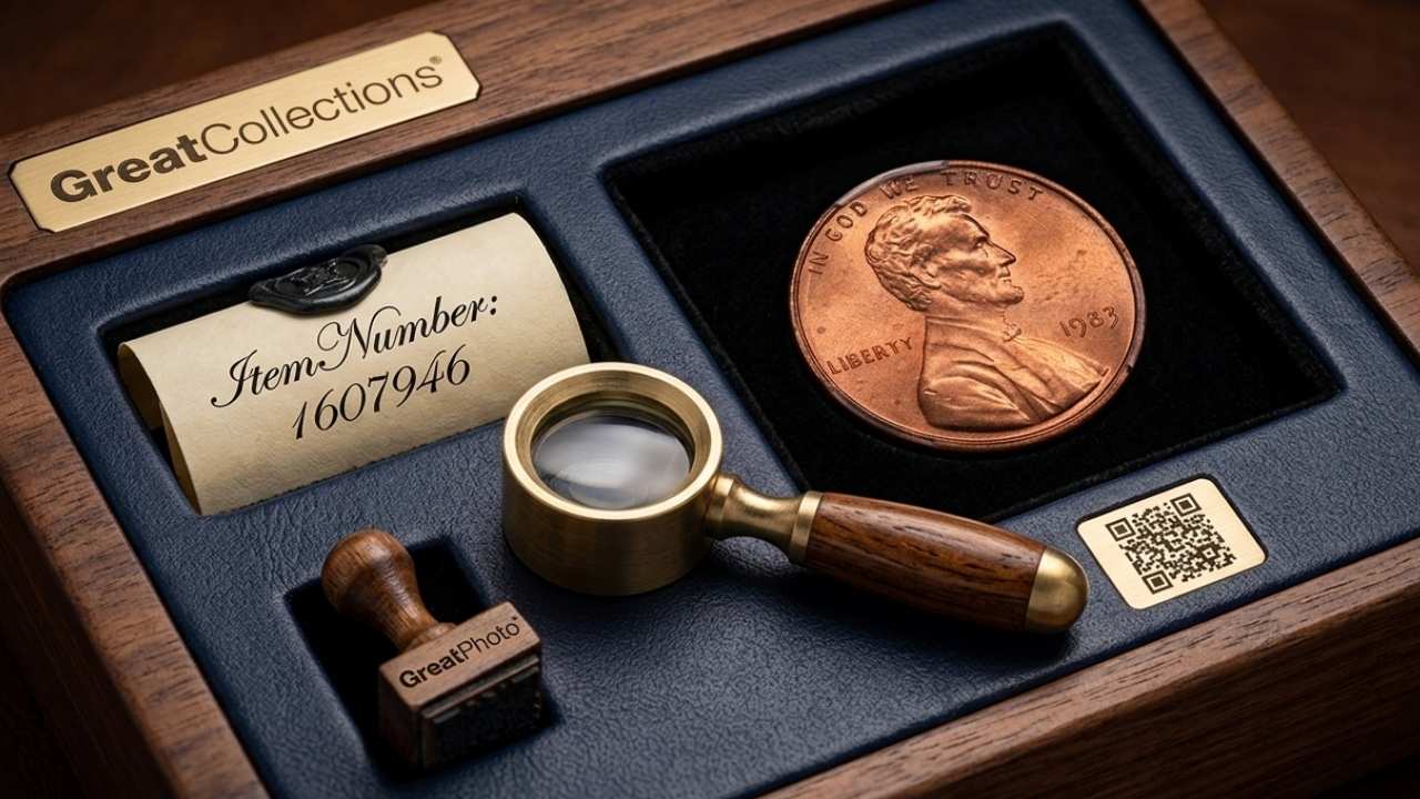 1983 Cent Mistakenly Struck on Bronze Planchet Featured at GreatCollections Auction