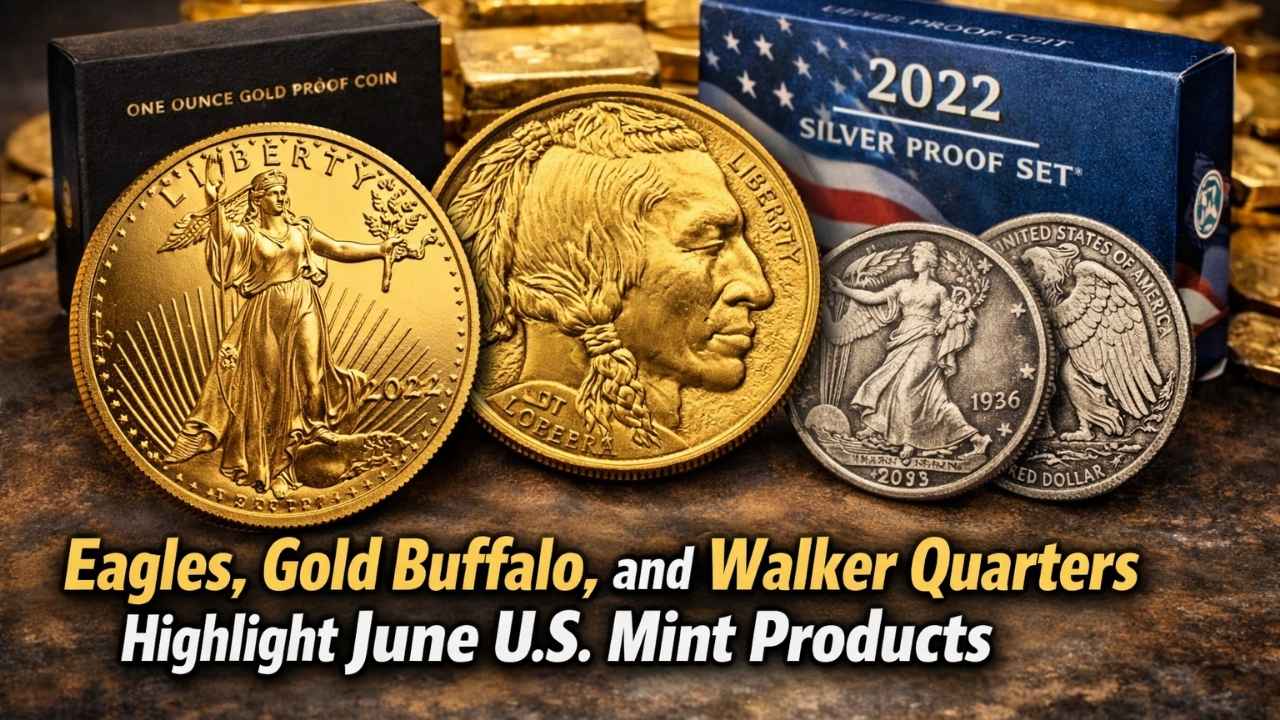 Eagles, Gold Buffalo, and Walker Quarters Highlight June U.S. Mint Products