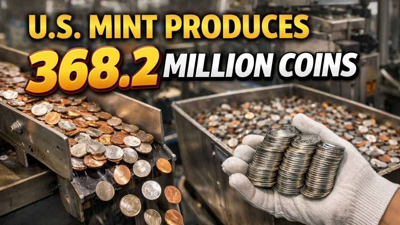 U.S. Mint Produces 368.2 Million Coins for Circulation in April