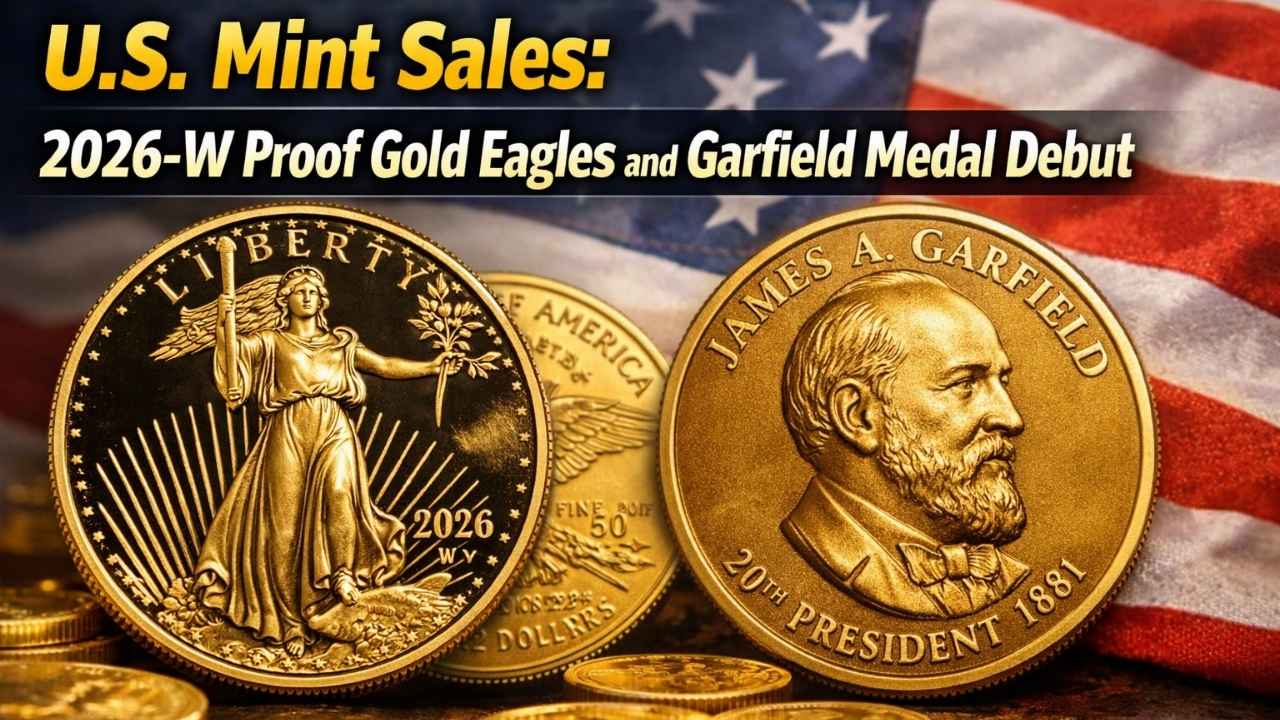 U.S. Mint Sales: 2026-W Proof Gold Eagles and Garfield Medal Debut