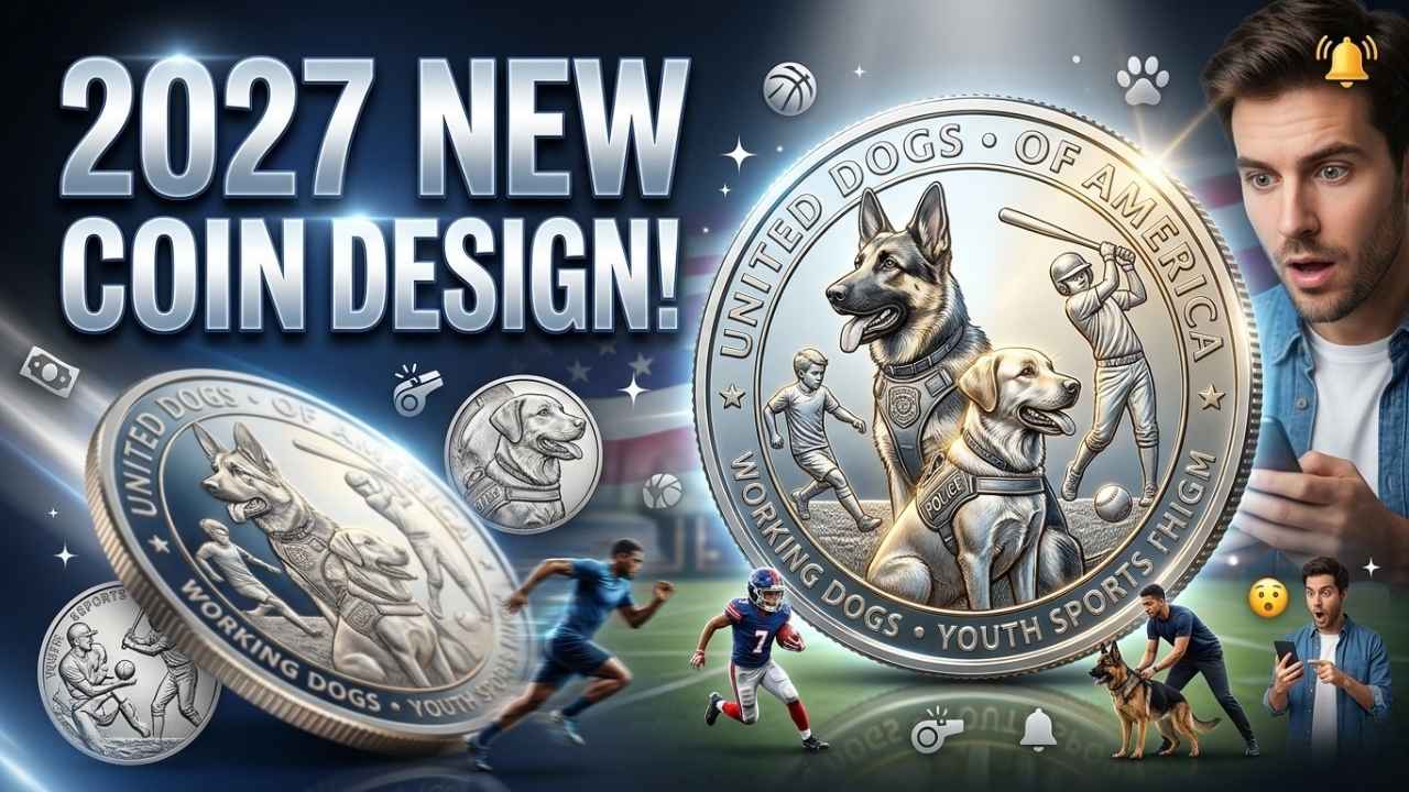2027 Coin Designs for Working Dogs and Youth Sports Head to CCAC Review