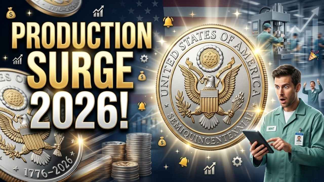 U.S. Coin Production Hits Eight-Month High in April as 2026 Semiquincentennial Demand Builds