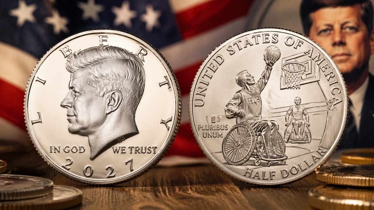 2027 Half Dollar Features New Kennedy Portrait and Wheelchair Basketball Design