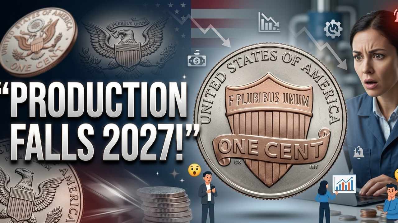 U.S. Mint Coin Production Falls Again in 2027 as Cent Output Declines