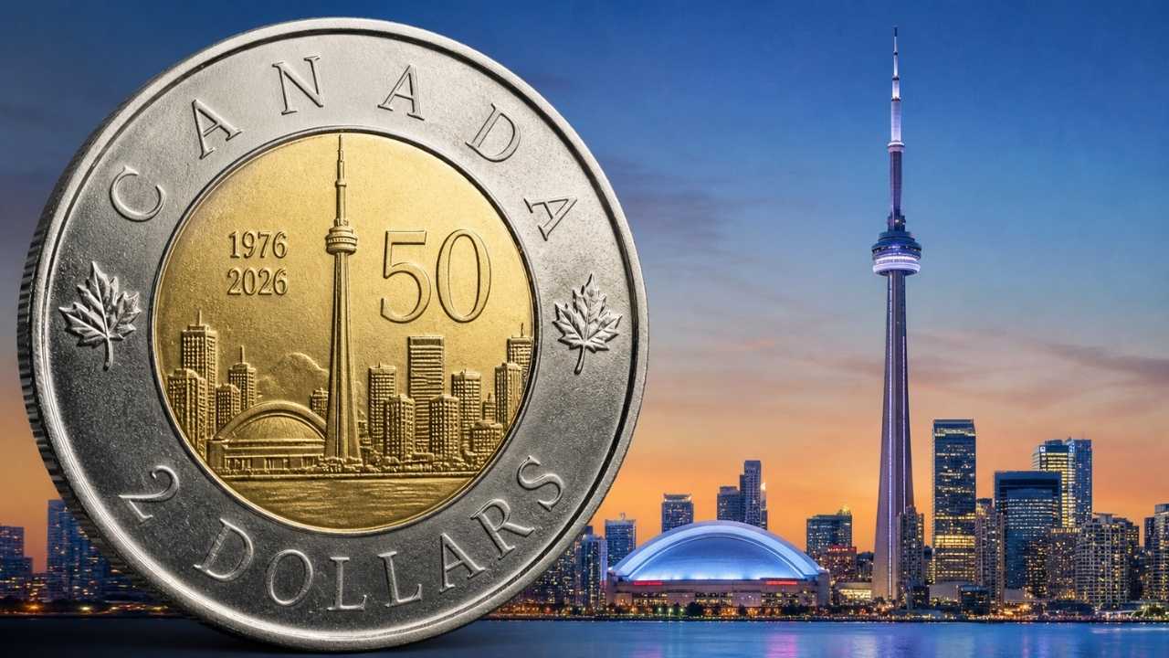 CN Tower’s 50th Anniversary Celebrated with New Canadian $2 Coin